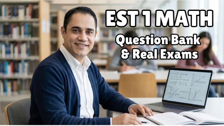 EST 1 Math Question Bank & Real Exams